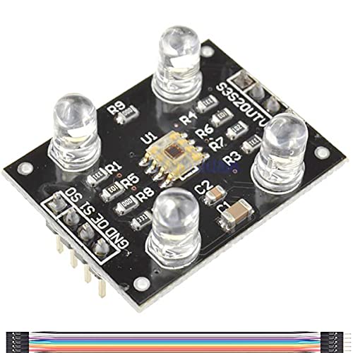 Youmile TCS230 TCS3200 Farberkennungs-Sensormodul Detektormodul Farberkennungssensorl DC 3-5V 4 LED mit DuPont-Kabel für Arduino