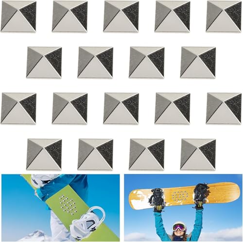 GIONAR 18 Stück Snowboard Stomp Pad - Snowboard Anti-Rutsch-Pad - Selbstklebendes Ski Snowboard Stomp Pad Bietet Zusätzlichen Griff beim Snowboarden für Herren Damen