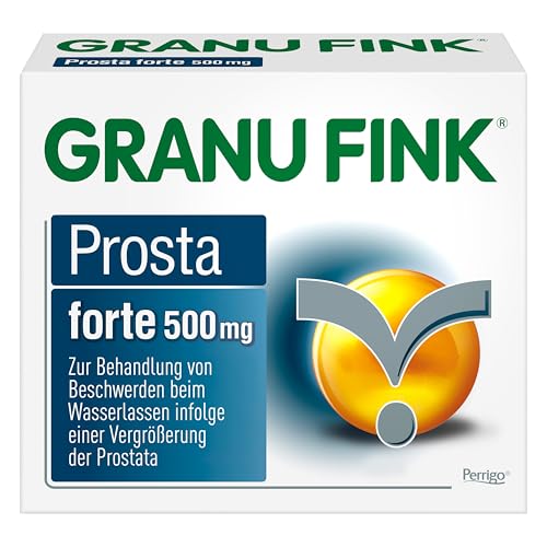 GRANU FINK Prosta Forte 500 mg - Pflanzliches Arzneimittel zur Behandlung von Prostata-Blasenbeschwerden - mit einzigartigem Uromedic® Kürbis - 1 x 80 Hartkapseln