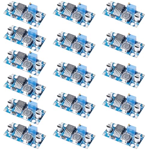 16 Stück Step Down Converter,DC-DC 3A Buck Converter, DC-DC Netzteil Adapter Step down Modul,Einstellbares Spannungsregler Netzteil Abwärtsmodul,3.2-40V zu 1.25-35V Einstellbares Netzteil Abwärtsmodul