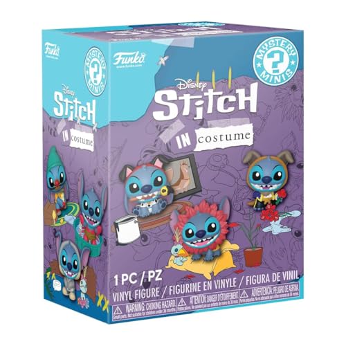 Funko Mystery Mini - Disney - Stitch in Costume - 1 of 12 to Collect - Styles Vary - Disney: Lilo & Stitch- Vinyl-Sammelfigur - Geschenkidee - Offizielle Handelswaren - Movies Fans und Display