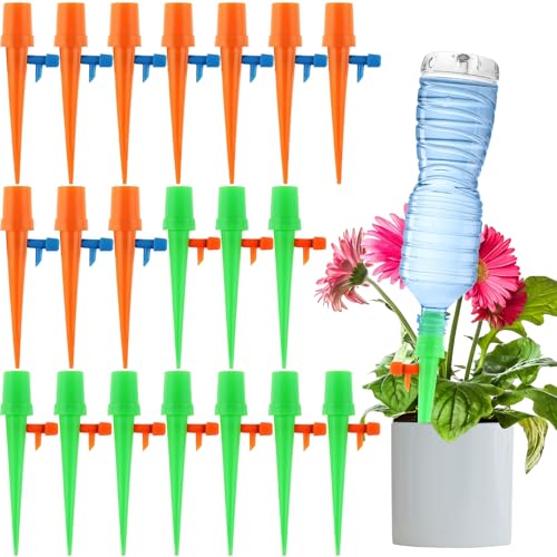 Vleuexe Automatische Bewässerung Garten,Bewässerungssystem set,20mm-25mm Einstellbar Bewässerungsgeräte für Garten Balkon Pflanzen Bewässerung Blumen Kübelpflanzen,Gewächshäuser und Urlaub
