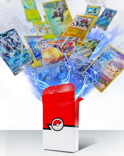 Pokemon Karten Deutsch - 50 Originale Pokemon Karten mit Holo und Seltenen Karten - Individuelles Kartenset kompatibel mit Pokemon Karten