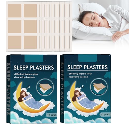 Sleep Patches Schlafpflaster natürliches Schlafpflaster, Tiefschlafpflaster mit extra starker Wirkung, Schlafstützpflaster für einen besseren Schlaf, lindert Muskelspannung und körperliche Müdigkeit