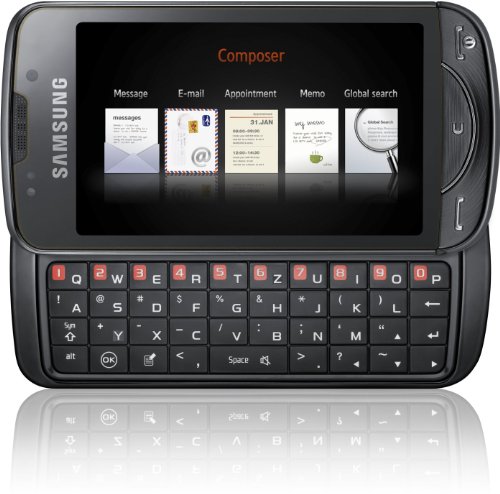 Samsung B7610 Omnia PRO Smartphone (8,9 cm (3,5 Zoll) Display, Touchscreen, QWERTZ-Tastatur, 5 MP-Kamera) schwarz