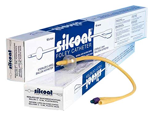 Silcoat 369053 Ballonkatheter, Typ Erwachsene, CH 26, Ballongröße 5/15 mL (10-er Pack)
