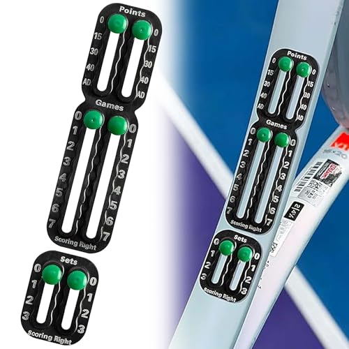 2 Stück Zähltafel Für Tennis Padel-Punktezähler für Tennisschläger-Tragbarer Tenniss Paddle Scorekeeper-Einfach zu montierende Anzeigetafel-Tennis zubehör
