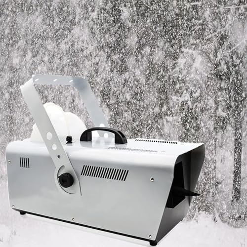 Schneeflockenmacher, Schneemaschine Indoor Outdoor, 1500W Große Fernbedienung Schneemaschine, Bühne Schneeflocke Maker, Gefälschte Fallende Schneeflocken Effekt, für Bühneneffekt, Hochzeit, Party,