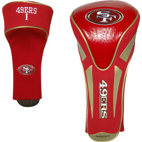 TEAM GOLF NFL San Francisco 49ers Single Apex Driver Head Cover Golf Club Single Apex Driver Headcover, Fits All Oversized Clubs, Truly Sleek Design