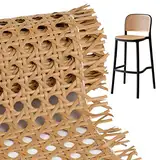 BETESSIN Wiener Geflecht Stuhl Möbel 35x100cm PE Breite Rattan Gurtband Wasserdicht Stuhlgeflecht Rattanstuhl Reparatur Wabengeflecht Möbel Dekoration für DIY Handwerk Kaffeebraun