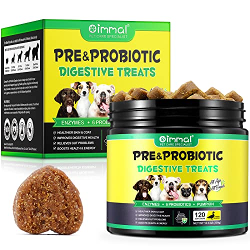 Probiotische Kausnacks für die Verdauung, 120 Stück, probiotisches Kraftpaket für eine harmonische Verdauung, Hautkomfort, Allergielinderung, Stärkung des Immunsystems – ideal für Hunde