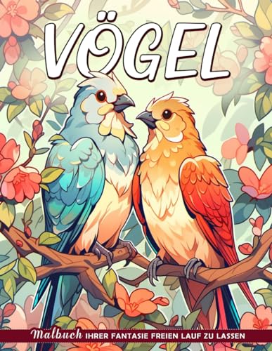 Vögel Malbuch: Ausmalbilder Vögel, Ruhiger Flug Der Gefiederten Freunde