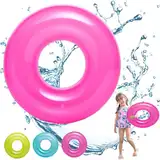 POPOYU Aufblasbares Schwimmring kinder Rosa,30"/76cm Schwimmreifen kinder Pool Party Schwimmring kleine Größe S,Sommer Wasser Pool Floatie Pool Ring für Schwimmbad-Party, Strand Partyzubehör