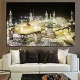 Puzzle 1000 Teile Mekka Islam Heilige Landschaft Religiöses Gebäude Muslimische Moschee Puzzle 1000 Teile Puzzle für pädagogisches intellektuelles Stressabbau-Spielzeugpuzzle (20 x 30 Zoll) 70 x 50 cm