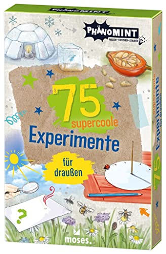 moses. PhänoMINT 75 supercoole Experimente für draußen | Spannende Experimente und wissenswertes über die Phänomene der Natur | Kartenset für Kinder ab 8 Jahren