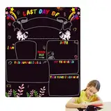 Tabelle Für Den Ersten Und Letzten Schultag, 10 "x 12" Recto-Verso Erster Und Letzten Tag Der Schulbehörde | Wiederverwendbares Blackboard -Panel Für Den Beginn Des Schuljahres, Doppelte Seite Für Die