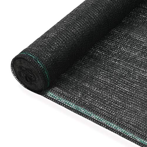 Tidyard Tennisplatzumrandung HDPE-Tennisnetz schützt 1 x 50 m (B x L),Freizeit-Netz 75 g/m²,Schimmel- und UV-beständig,100% HDPE (hochdichtes Polyethylen),Schwarz