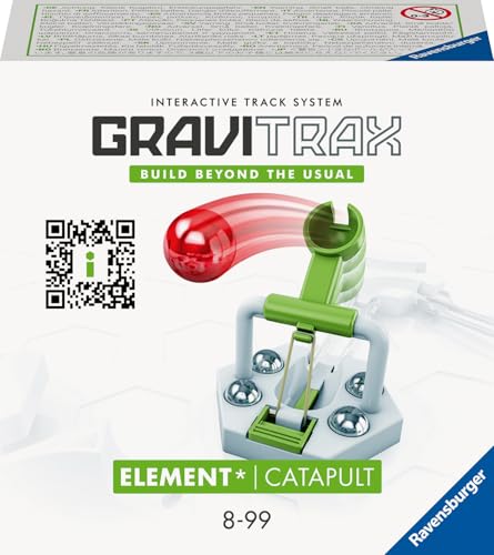 Ravensburger GraviTrax Element Catapult 22411 - Erweiterung für deine Kugelbahn - Murmelbahn und Konstruktionsspielzeug ab 8 Jahre, Silver