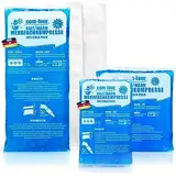 com-four® 3X Mehrfach-Kompresse in 3 verschiedenen Größen mit Vlies-Hülle, Warm & Kaltkompressen - Sparpack Kühlpads, Kühlpacks - mikrowellengeeignet - Made in Germany (3 Stück)