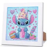 ZephyrHome 5D Diamond Painting Kinder mit rahmen, DIY stitch Diamond Painting Set,Malen Nach Zahlen Diamant Painting Mädchen Erwachsene,Bilder Arts Craft für Home Wand Decor Cartoon Mosaikherstellung