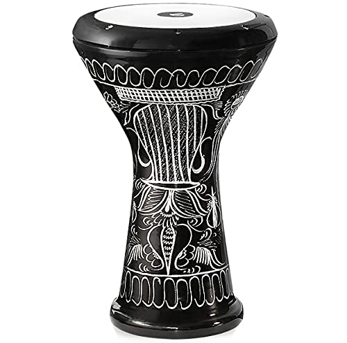 VD Vatan Profi Solo Darbuka Handgraviert 3029-S Schwarz 44,5 cm.