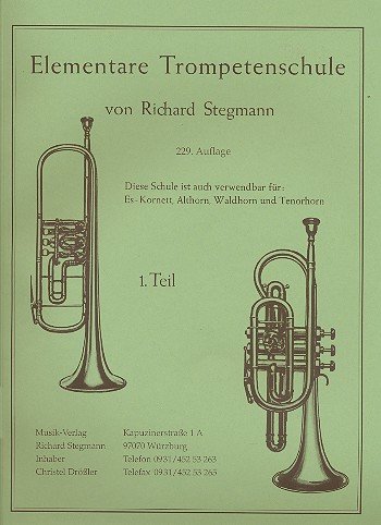 Richard Stegmann Verlag Elementarschule f. Trompete 1