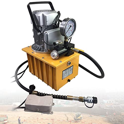 Elektrohydraulik Pumpe Angetriebene Hydraulikpumpe mit Pedal Solenoid Valve Acting Hydraulikaggregat 700 Bar 750W 1400rpm 7L Ölkapazität