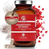 QIDOSHA® Granatapfel Extrakt Kapseln hochdosiert, 70% Ellagsäure, 180 Stk/Glas, 75:1 Premium-Extrakt mit 1800mg Granatapfel Extrakt je Tagesportion, vegan, deutsche Fertigung