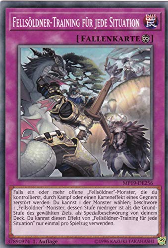 MP19-DE256 - Fellsöldner-Training für Jede Situation - Common - 1. Auflage - Deutsch - 2019 Gold Sarcophagus Tin Mega Pack - mit LMS Trading Fieldcenter-Karte Yugioh