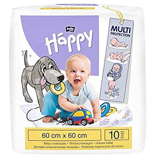 Bella Baby Happy Wickelunterlagen 60 x 60 cm 10 Stck.