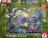 Schmidt Spiele 57527 Thomas Kinkade, Disney, Froschkönig, Die Prinzessin und der Frosch, 1000 Teile Puzzle, bunt[Exklusiv bei Amazon]