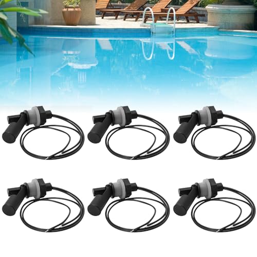 6 Stück Schwimmerschalter, XPJBKC Wasserstandssensor Pegelschalter, Seitlich Montierter Horizontaler Flüssigkeit Schwimmerschalter, Float Switch Schwimmschalter für Aquarium Tank Pool Gartenarbeit