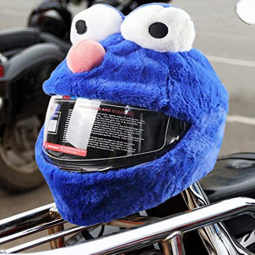 Towwoo Stoff-Cover für Motorradhelm, Lustiger Motorradhelm Schutzhülle, Toller Hingucker, Outdoor Reitausrüstung, Cartoon Plüsch Stoff Cover für Männer und Frauen (A)