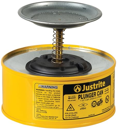 Justrite 10118 Sparanfeuchter 1L 18.4cm x 14.3cm Gelb