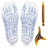 Atuoxing Reflexzonen Socken Set, Fußreflexzonen Socken, Fussreflexzonenmassage Socken, Fußmassage socken, Für Fuß Reflexzonen Massage, Für Eine Verbesserte Fußgesundheit (Männer)