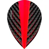 THOR-SPORTS Harrows Quantum Flights Slim/Pear/Kite/Standard in diversen Farben (Pear 1 Set, Rot)