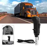 Aikeec USB Shifter Knob, 18 Gänge Schalthebel für Euro Truck Simulator 2 ATS ETS2, Truck Driver Schaltknauf für Logitech G29 G27 G25 G920 G923 THRUST MASTER TH8A - Schwarz