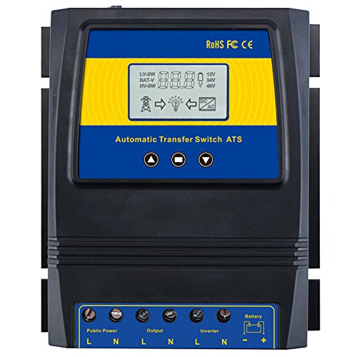 MOES Dual Power Controller 50A 11000W Automatischer Umschalter für Netzunabhängiges Solarwindsystem ATS DC 12V 24V 48V AC 110V 220V