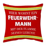 Shoppawhile Feuerwehr Geschenke für Männer Feuerwehr Geschenke Erwachsene Geburtstag Lustige Feuerwehr Kissenbezug 45x45cm