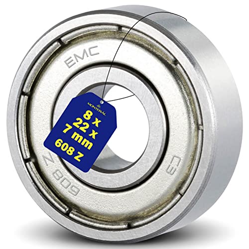 Kugellager für den Motor 608 Z mit Größe 8x22x7 mm Garantie 10 Jahre - MONTERAL