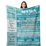 Yesbird Mama Geschenk Geburtstag, Geschenke für Mama von Tochter, Mutter Geschenk zum Weihnachten, Geburtstagsgeschenk für Mama, Muttertagsgeschenk, Bester Mama Geschenke Decke 150X130CM