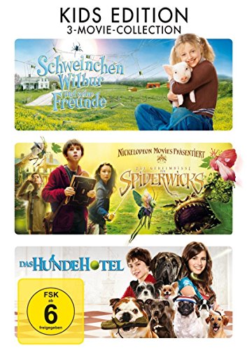 Schweinchen Wilbur und seine Freunde - Die Geheimnisse der Spiderwicks - Das Hundehotel - 3DVD Kinderset