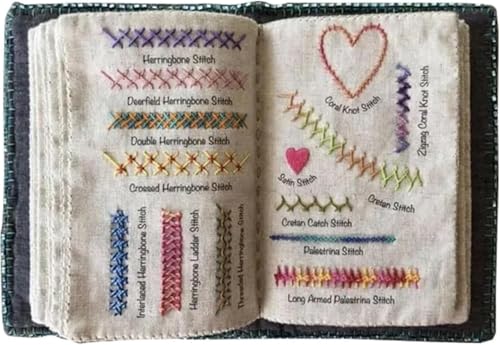 DIY-Stichbuch, kreatives Stichbuch, Stickerei-Stickerei, Stickanleitung für Nähbegeisterte, Nähbücher, Stickbücher