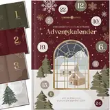 Lebenskompass® Adventskalender Buch mit 24 Türchen - Achtsames Adventsbuch zum Genießen der Vorweihnachtszeit - Geschenk für Erwachsene - mit tollen Rezepten, Ausmalseiten, DYI Anleitungen und mehr