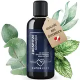 NORTH-WEST ALPENHERZ Saunaaufguss - 100% naturrein - 100ml mit ätherische Öle aus Eukalyptusöl, Minzöl & Salbeiöl Saunadüfte Aufgussmittel Saunaöl Sauna Zubehör Saunaduft Aufguss Geschenkset