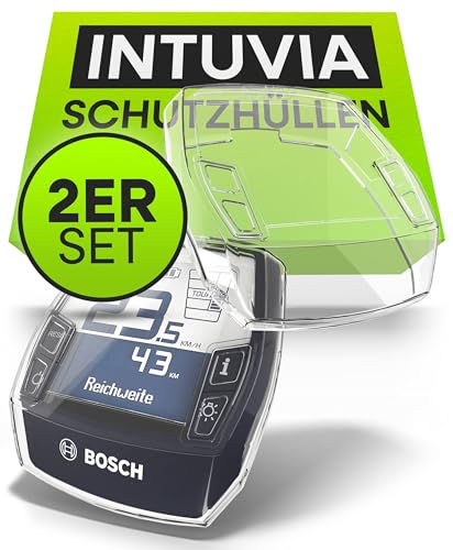 ARION Bosch Intuvia Displayschutz 2er Set I Ebike Zubehör I Fahrradcomputer Schutzhülle für E Bike Display I durchsichtig und Kratzfest I wasserabweisend I Fahrrad Computer Schutz Abdeckung