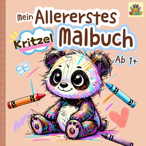 Mein allererstes Malbuch ab 1 Jahr: 65 große und einfache Motive zum Kritzeln & Ausmalen für Kleinkinder ab 1 J. | Erinnerungen an erste Malversuche | Gegenstände erkennen & Förderung Motorik