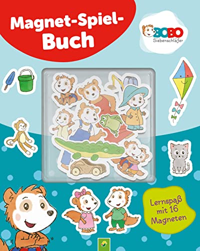 Bobo Siebenschläfer Magnet-Spiel-Buch: Kreativer Lernspaß mit 16 Magneten für Kinder ab 3 Jahren. Spielen, Lernen und Fördern!