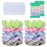 ZOCONE 10 Stück Anti Laus Haargummi mit Läusekamm, Natürlich Behandlung Scrunchies Haargummi Gegen Kopfläuse Haarbänder Läusen Vorzubeugen Gummiband für Mädchen Damen