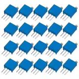 Innfeeltech 20 Stück 10K Ohm Multiturn Trimmer Potentiometer Blau Einstellbarer Variabler Widerstand